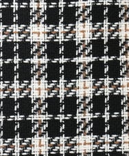 OLHAD08099 eur3(エウルキューブ) 【大きいサイズ/a.v.v×eur3】ツイードタイトスカート ブラック(94)