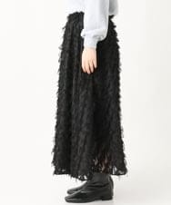 OLHAV11139 eur3(エウルキューブ) 【大きいサイズ】カットドビーフレアスカート ブラック(94)