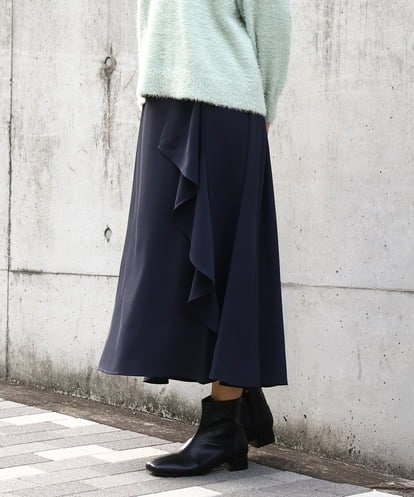 OLHBD07129 eur3 【大きいサイズ】ラッフルスカート