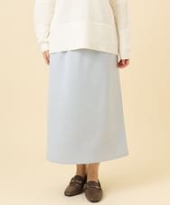 OLHCD02089 eur3(エウルキューブ) 【大きいサイズ/a.v.v×eur3】ジャージータイトスカート ライトブルー(50)