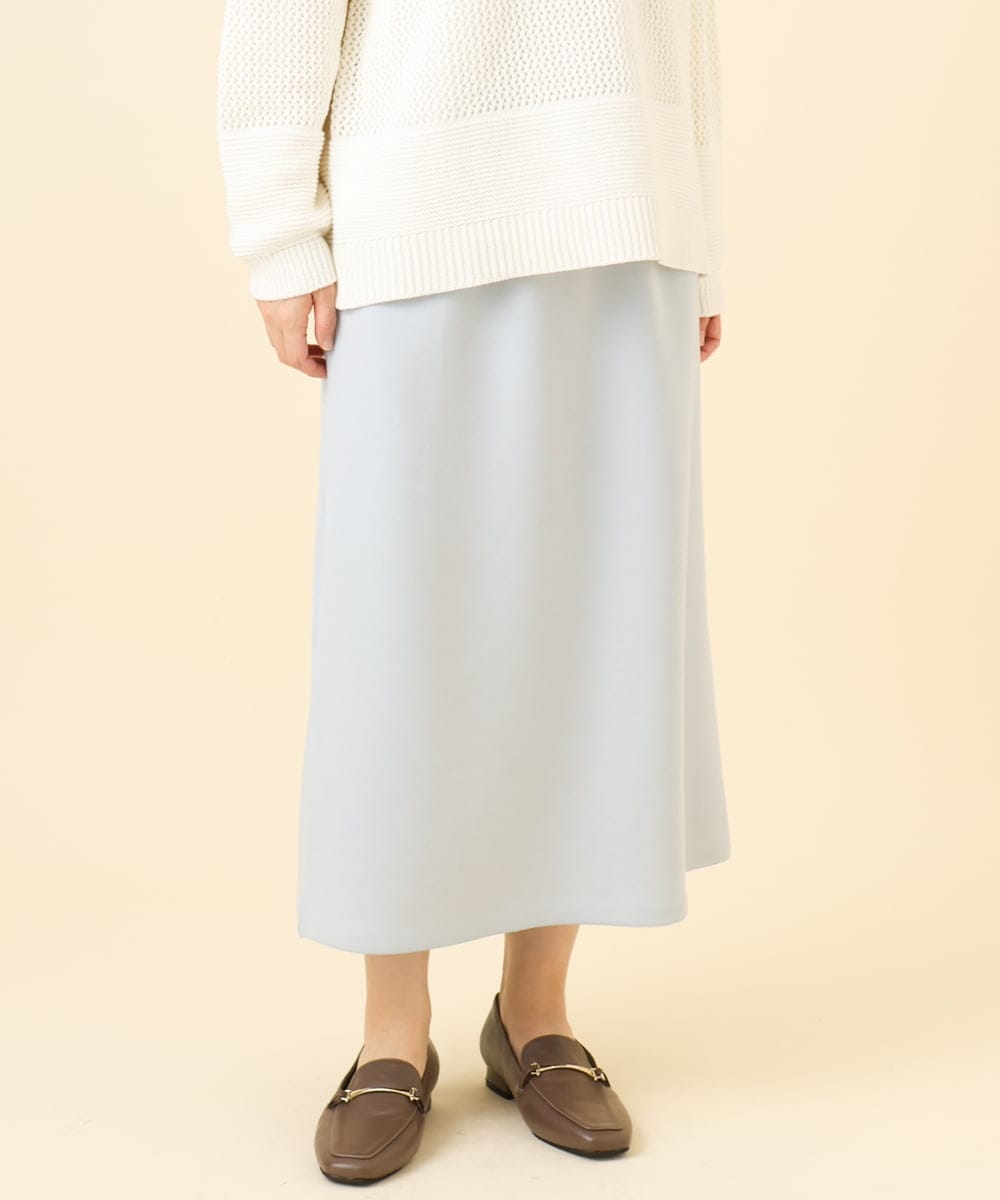 OLHCD02089 eur3(エウルキューブ) 【大きいサイズ/a.v.v×eur3】ジャージータイトスカート ライトブルー(50)