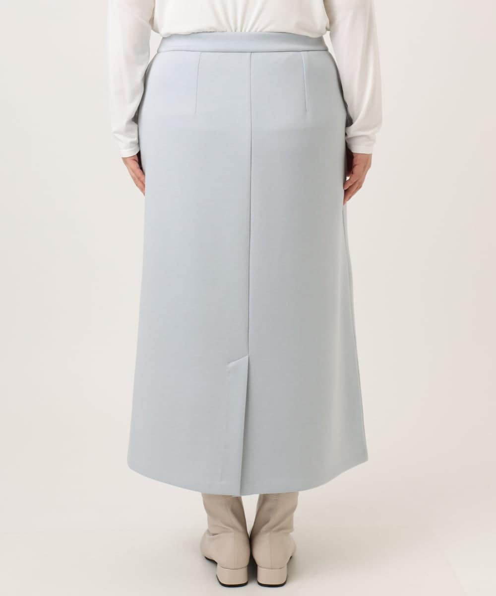 OLHCD02089 eur3(エウルキューブ) 【大きいサイズ/a.v.v×eur3】ジャージータイトスカート ライトブルー(50)
