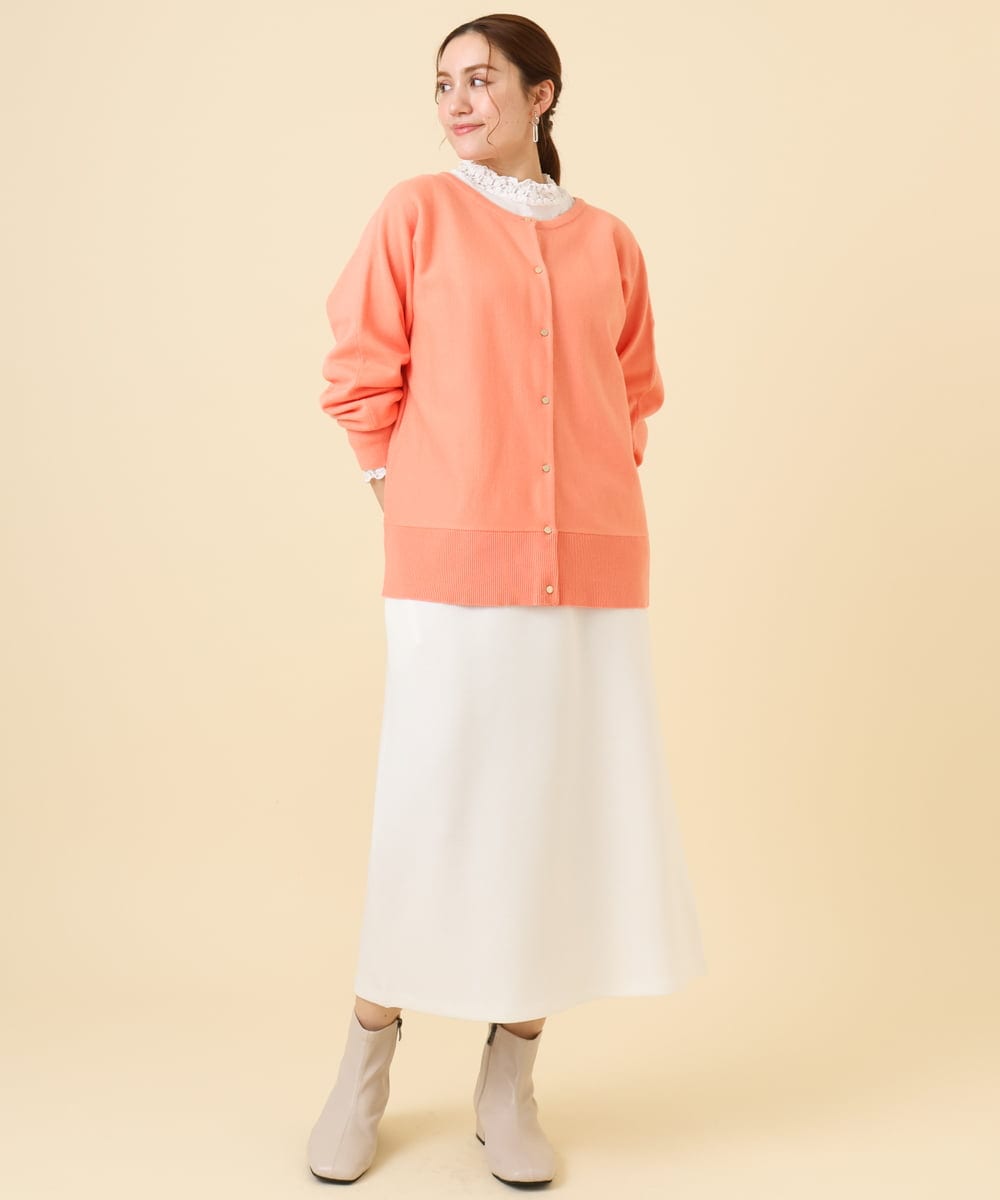 OLHCD02089 eur3(エウルキューブ) 【大きいサイズ/a.v.v×eur3】ジャージータイトスカート アイボリー(80)