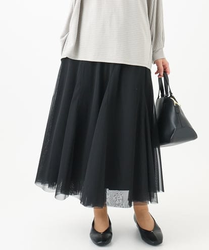 OLHDA01119 eur3 【大きいサイズ】チュールスカート