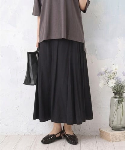 OLHED04119 eur3 【大きいサイズ】パネルフレアスカート