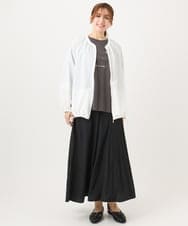 OLHED04119 eur3(エウルキューブ) 【大きいサイズ】パネルフレアスカート ブラック