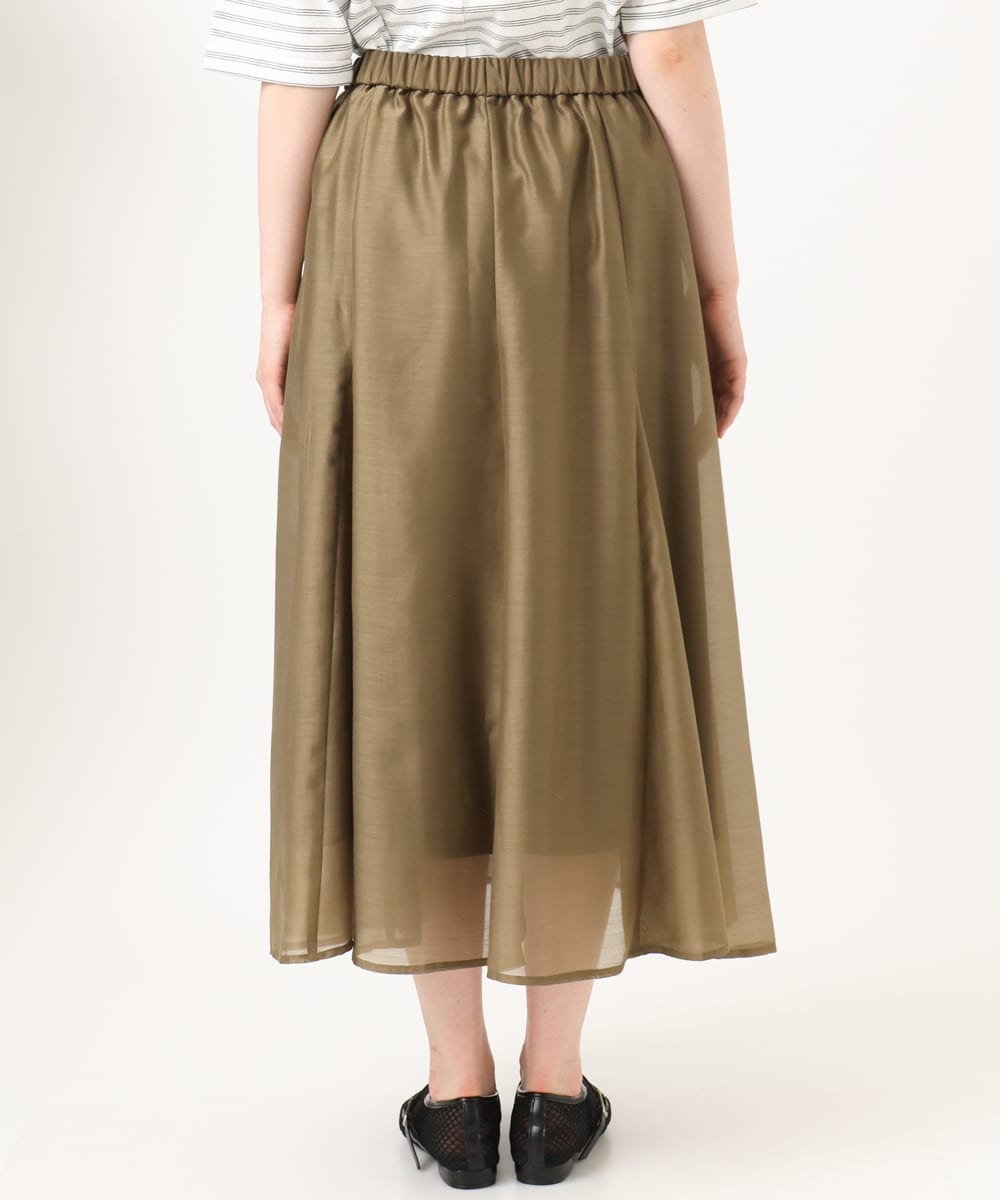 OLHGD06119 eur3(エウルキューブ) 【大きいサイズ】シア―エステルスカート カーキ