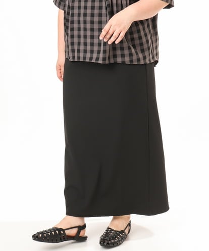 OLHGD10089 eur3 【大きいサイズ】リブカットタイトスカート