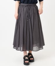 OLHHA03099 eur3(エウルキューブ) 【大きいサイズ】コットンボイルサマースカート ダークグレー(93)