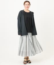 OLHHA03099 eur3(エウルキューブ) 【大きいサイズ】コットンボイルサマースカート ブラック(94)