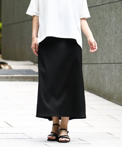 OLHHA11089 eur3 【新色追加】【大きいサイズ】リブカットタイトスカート