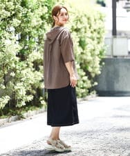 OLHIA15109 eur3(エウルキューブ) 【大きいサイズ】フロントボタンタイトスカート ネイビー(57)