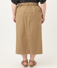 OLHIA15109 eur3(エウルキューブ) 【大きいサイズ】フロントボタンタイトスカート ベージュ(82)