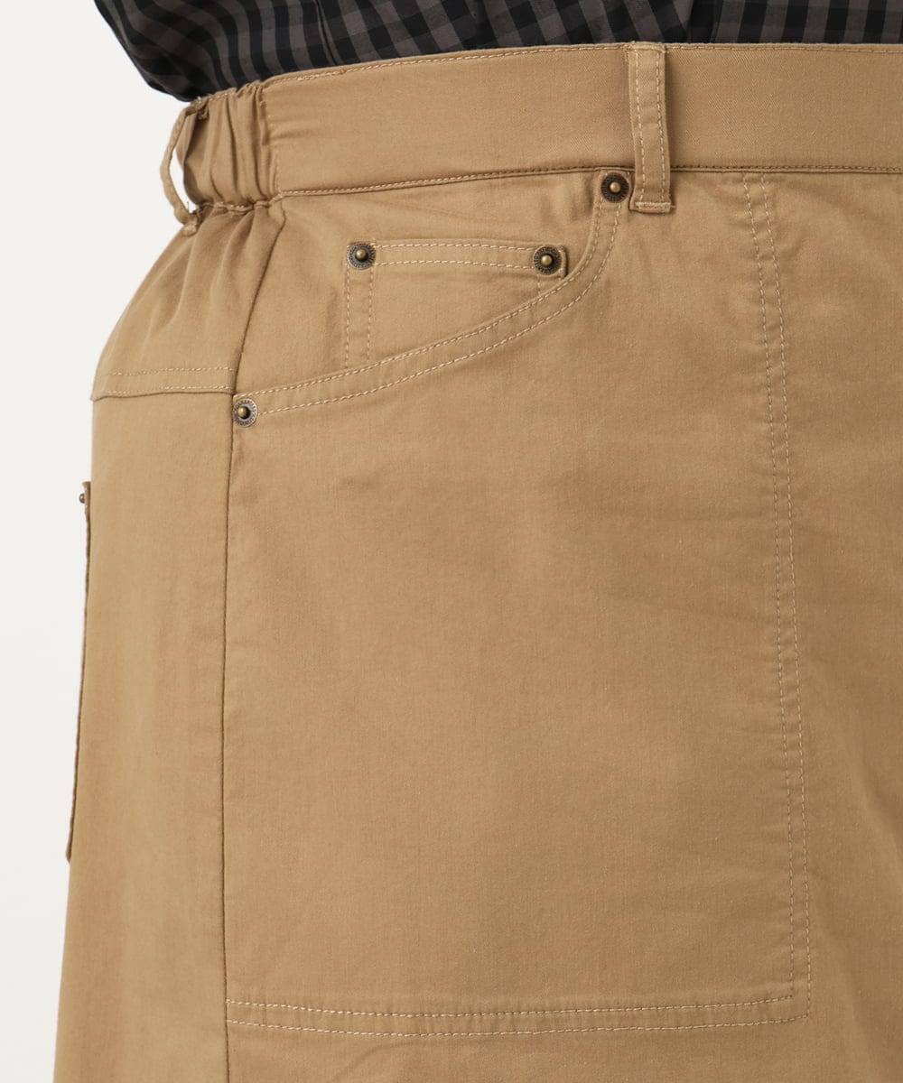 OLHIA15109 eur3(エウルキューブ) 【大きいサイズ】フロントボタンタイトスカート ベージュ(82)