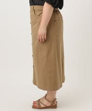OLHIA15109 eur3(エウルキューブ) 【大きいサイズ】フロントボタンタイトスカート ベージュ(82)