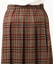 OLHKA02129 eur3(エウルキューブ) 【大きいサイズ】ワイドプリーツスカート モカ(84)