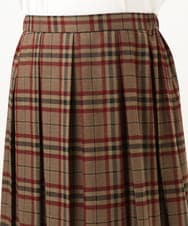 OLHKA02129 eur3(エウルキューブ) 【大きいサイズ】ワイドプリーツスカート モカ(84)