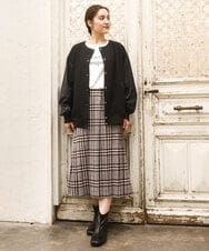 OLHKA02129 eur3(エウルキューブ) 【大きいサイズ】ワイドプリーツスカート グレー(92)