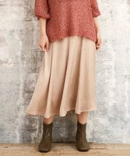 OLHKA03119 eur3(エウルキューブ) 【大きいサイズ】サテンマーメイドスカート ベージュ(82)