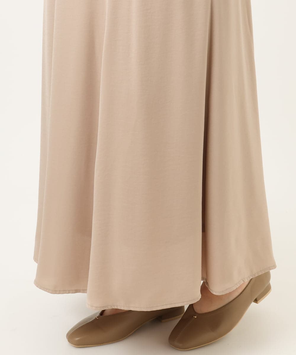 OLHKA03119 eur3(エウルキューブ) 【大きいサイズ】サテンマーメイドスカート ベージュ(82)