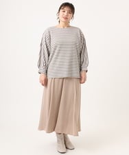 OLHKA03119 eur3(エウルキューブ) 【大きいサイズ】サテンマーメイドスカート ベージュ(82)