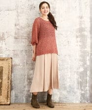 OLHKA03119 eur3(エウルキューブ) 【大きいサイズ】サテンマーメイドスカート ベージュ(82)