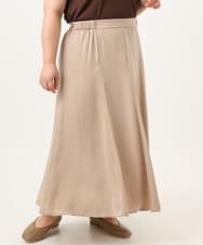 OLHKA03119 eur3(エウルキューブ) 【大きいサイズ】サテンマーメイドスカート ベージュ(82)