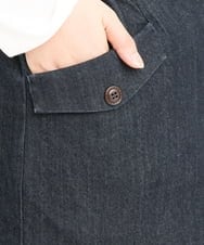 OLHKS05119 eur3(エウルキューブ) 【大きいサイズ】フロントボタンタイトスカート ネイビー(57)