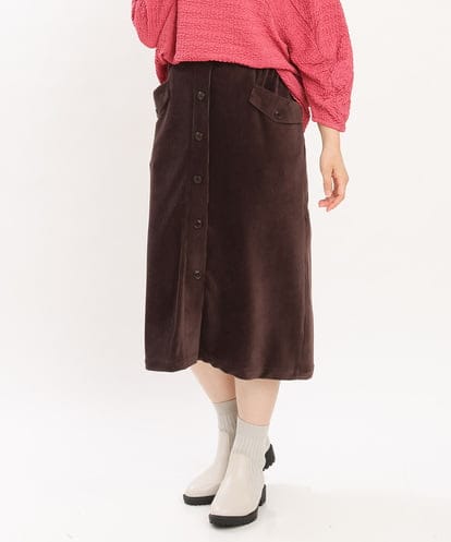 OLHKS05119 eur3 【大きいサイズ】フロントボタンタイトスカート