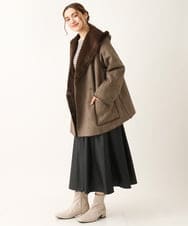 OLHLS08129 eur3(エウルキューブ) 【大きいサイズ】フェイクレザーフレアスカート ブラック(94)