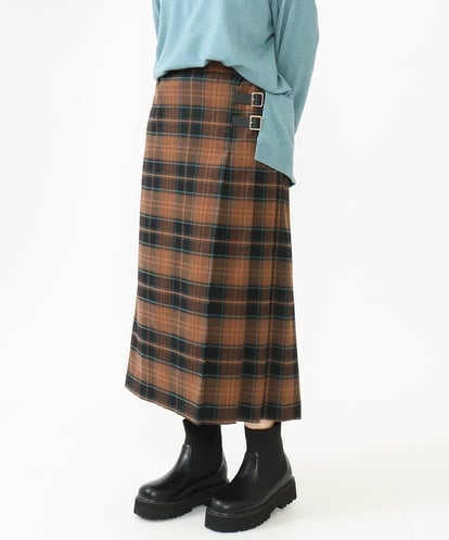 OLHLV09129  【大きいサイズ】キルトスカート