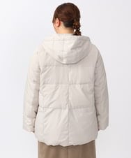 OLJAA02269 eur3(エウルキューブ) 【大きいサイズ】フーディーダウンジャケット グレージュ(89)