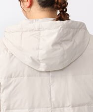 OLJAA02269 eur3(エウルキューブ) 【大きいサイズ】フーディーダウンジャケット グレージュ(89)
