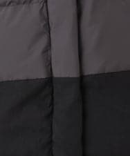 OLJAD03299 eur3(エウルキューブ) 【大きいサイズ】異素材ショートダウンジャケット ダークグレー(93)
