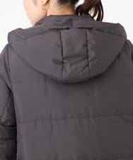 OLJAD03299 eur3(エウルキューブ) 【大きいサイズ】異素材ショートダウンジャケット ダークグレー(93)
