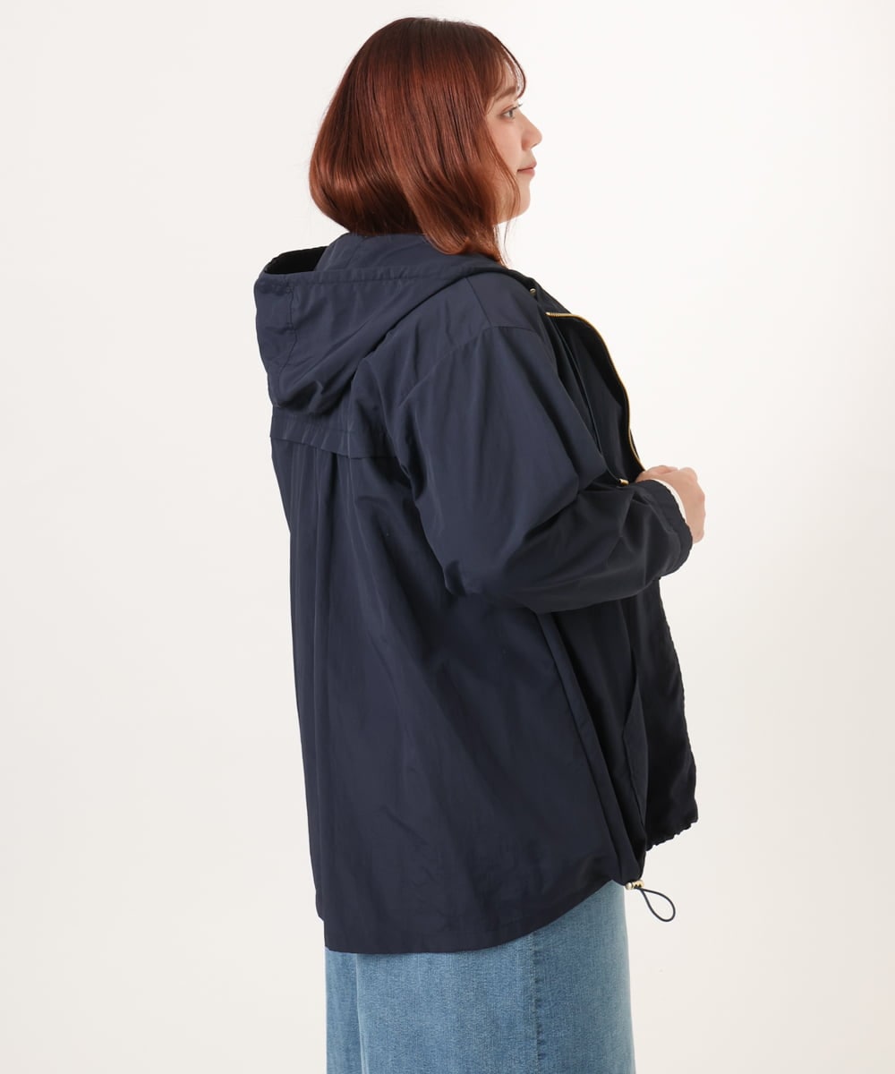 OLJDD03169 eur3(エウルキューブ) 【大きいサイズ/撥水/花粉ガード】マウンテンパーカー ネイビー