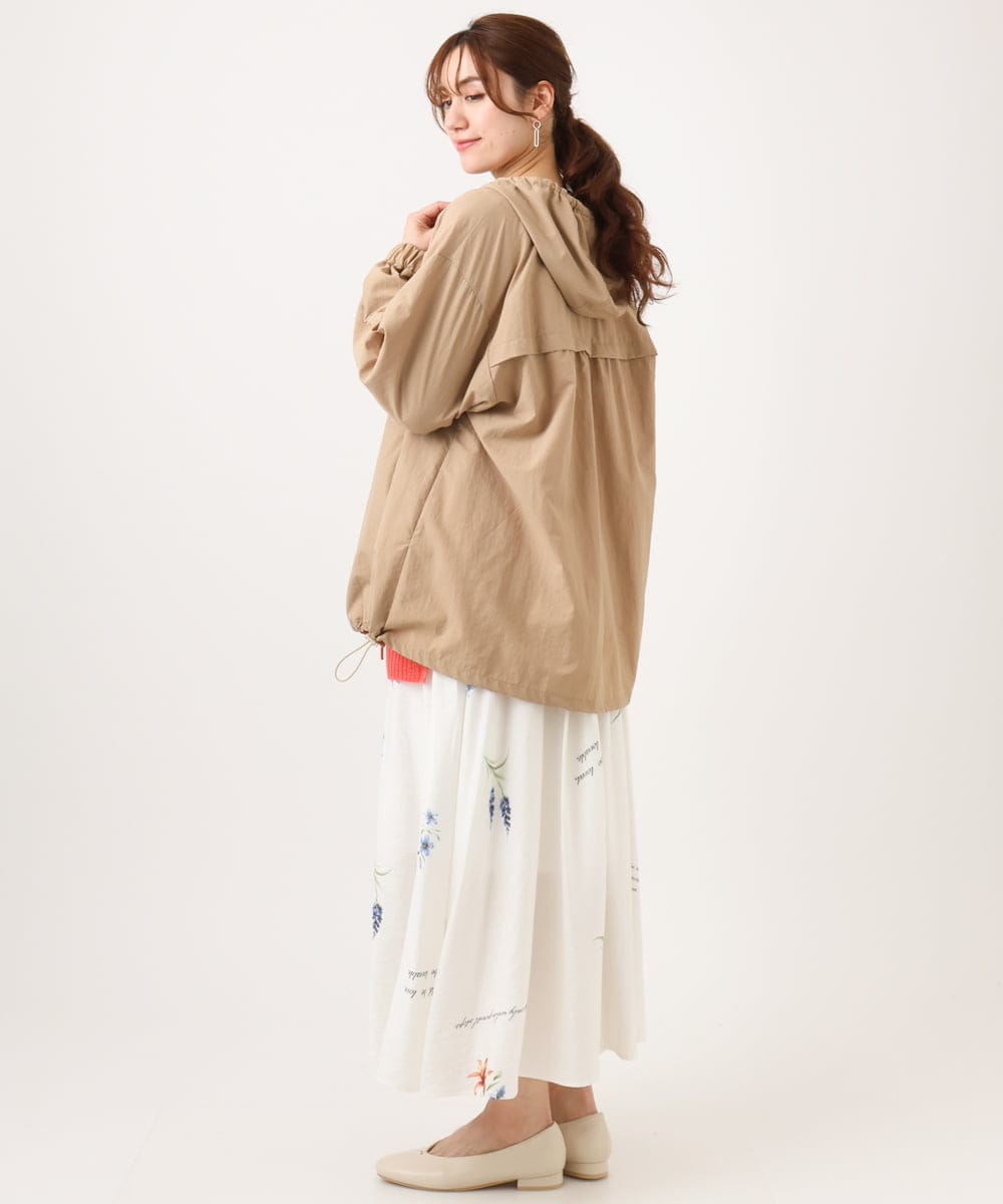 OLJDD03169 eur3(エウルキューブ) 【大きいサイズ/撥水/花粉ガード】マウンテンパーカー ベージュ