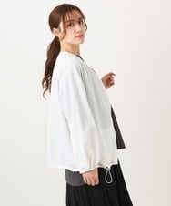 OLJED08169 eur3(エウルキューブ) 【大きいサイズ】ポコポコブルゾン ホワイト