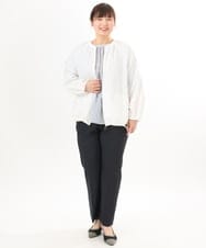 OLJED08169 eur3(エウルキューブ) 【大きいサイズ】ポコポコブルゾン ホワイト