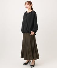 OLJED08169 eur3(エウルキューブ) 【大きいサイズ】ポコポコブルゾン ブラック