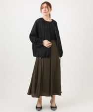 OLJED08169 eur3(エウルキューブ) 【大きいサイズ】ポコポコブルゾン ブラック