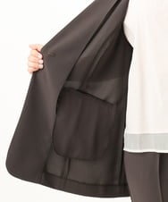 OLJGA09149 eur3(エウルキューブ) 【大きいサイズ/接触冷感】カノコVネックジレ ダークグレー(93)