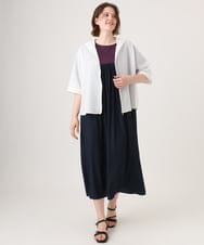 OLJGD12119 eur3(エウルキューブ) 【大きいサイズ】メッシュフーディ―ジャケット ホワイト