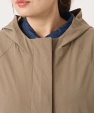 OLJKA01189 eur3(エウルキューブ) 【大きいサイズ】バイカラーフーディーブルゾン ベージュ(82)