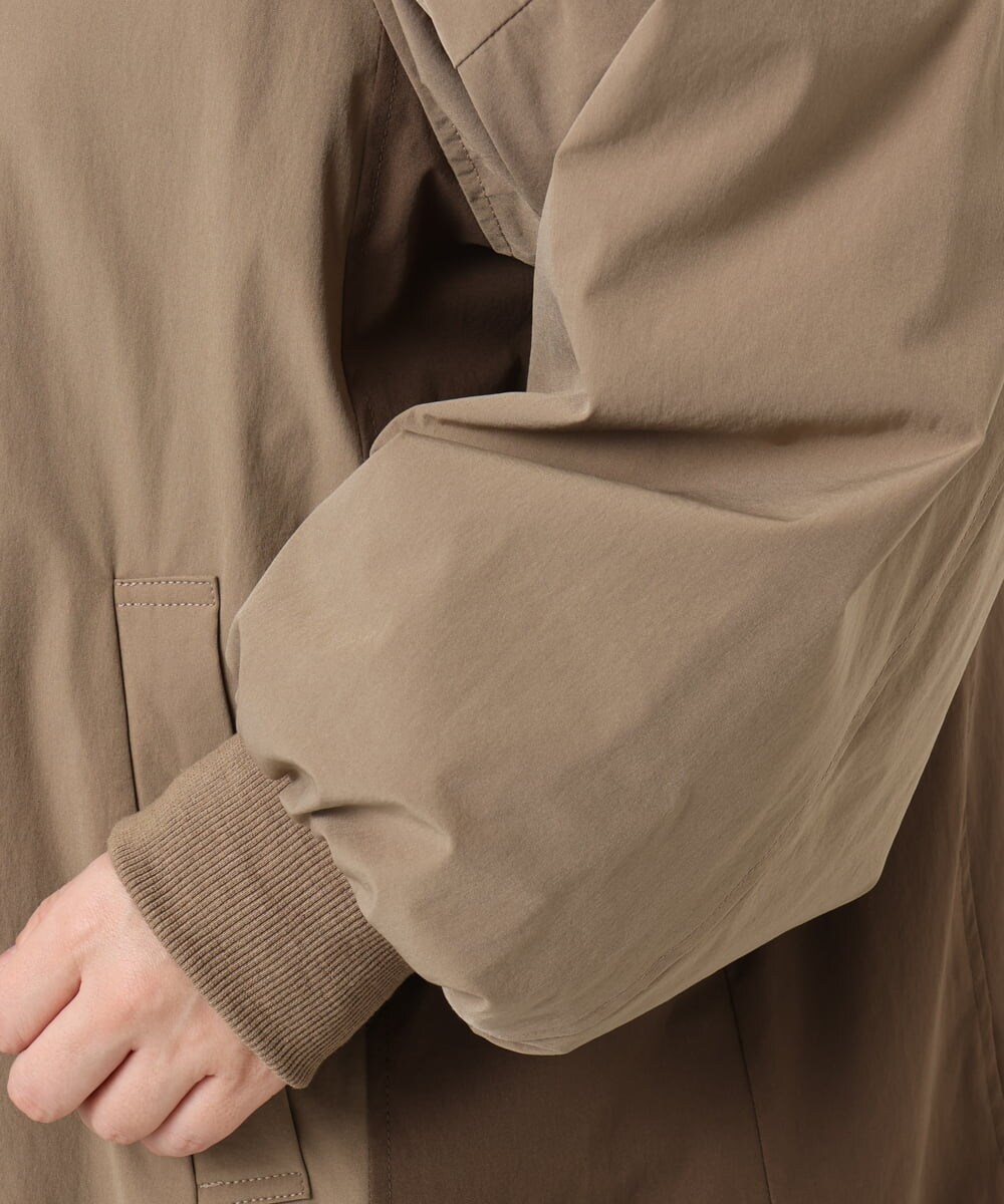OLJKA01189 eur3(エウルキューブ) 【大きいサイズ】バイカラーフーディーブルゾン ベージュ(82)