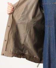 OLJKA01189 eur3(エウルキューブ) 【大きいサイズ】バイカラーフーディーブルゾン ベージュ(82)