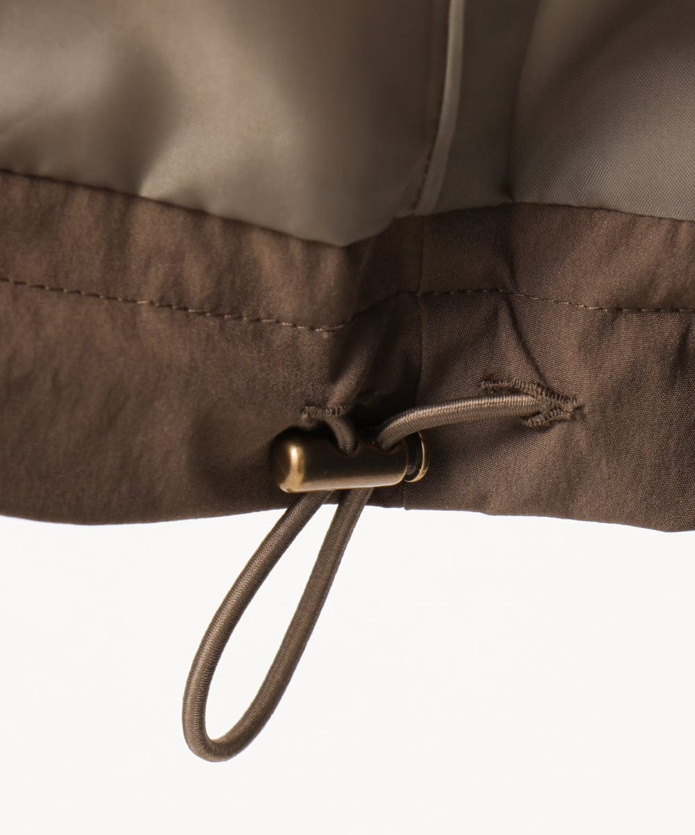 OLJKA01189 eur3(エウルキューブ) 【大きいサイズ】バイカラーフーディーブルゾン ベージュ(82)