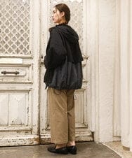 OLJKA01189 eur3(エウルキューブ) 【大きいサイズ】バイカラーフーディーブルゾン ブラック(94)