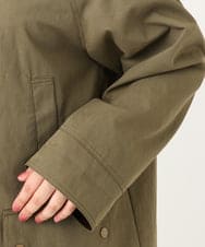 OLJKA05199 eur3(エウルキューブ) 【大きいサイズ】ステンカラーワークジャケット カーキ(36)