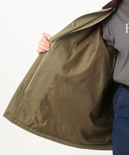 OLJKA05199 eur3(エウルキューブ) 【大きいサイズ】ステンカラーワークジャケット カーキ(36)